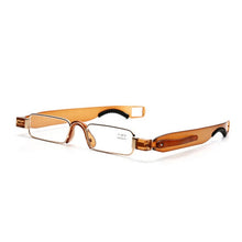 Load image into Gallery viewer, Guanhao Aniti Bue Light Rail Folding Reading Glasses