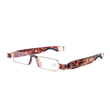 Load image into Gallery viewer, Guanhao Aniti Bue Light Rail Folding Reading Glasses