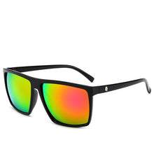 Load image into Gallery viewer, Square Oversized Sunglasses Men Skull Mirror Coating Driving Glasses Flat Top Leopard Unisex Oculos ANTI UV400 Zonnebril Heren