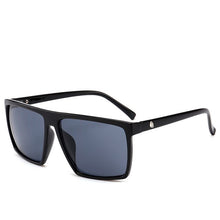 Load image into Gallery viewer, Square Oversized Sunglasses Men Skull Mirror Coating Driving Glasses Flat Top Leopard Unisex Oculos ANTI UV400 Zonnebril Heren