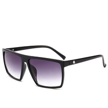 Load image into Gallery viewer, Square Oversized Sunglasses Men Skull Mirror Coating Driving Glasses Flat Top Leopard Unisex Oculos ANTI UV400 Zonnebril Heren